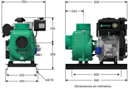 Motobomba Autocebante 22Hp Diesel 6X6" Barnes Ad 6B 220 Hf