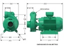 Motobomba Centrifuga 15Hp 220-440V 3F 3X3" Barnes Qfe 3 150