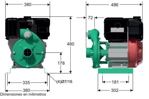 Motobomba Centrifuga 7.5Hp Diesel 2X2" Barnes Hd 2 75 Ld