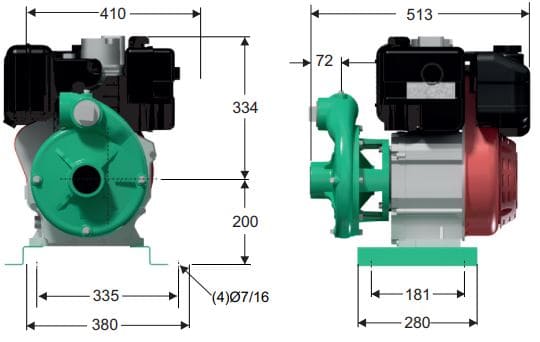 Motobomba Centrifuga 11Hp Diesel 2X2" Barnes Hd 2 110 Ld