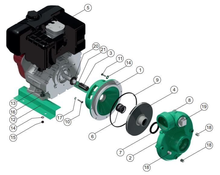 Motobomba Centrifuga 7.5Hp Diesel 3X3" Barnes Hd 3 75 Ld