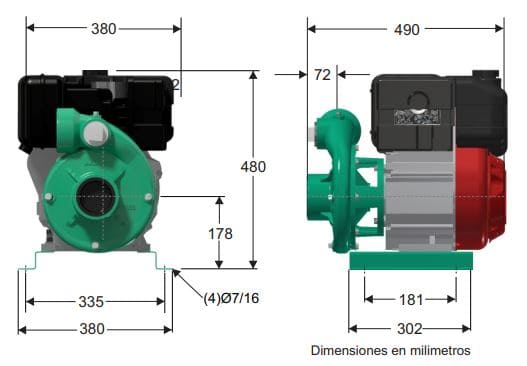 Motobomba Centrifuga 7.5Hp Diesel 3X3" Barnes Hd 3 75 Ld