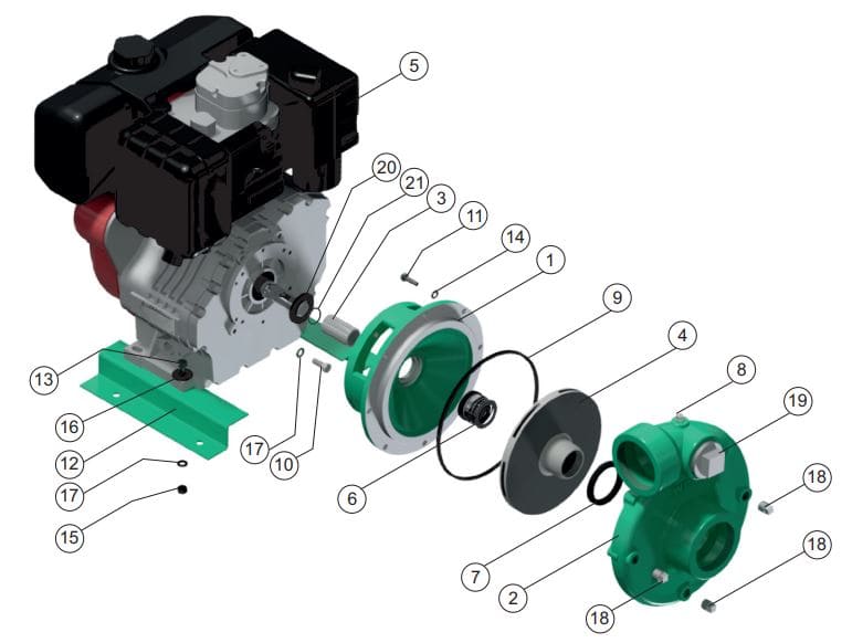 Motobomba Centrifuga 11Hp Diesel 3X3" Barnes Hd 3 110 Ld
