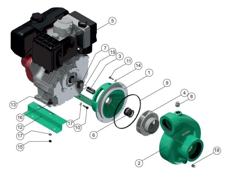 Motobomba Centrifuga 11Hp Diesel 4X3" Barnes Qd 3 110 Ld