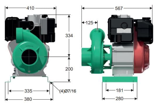 Motobomba Centrifuga 11Hp Diesel 4X3" Barnes Qd 3 110 Ld