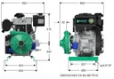 Motobomba Centrifuga 22Hp Diesel 2X1.5" Barnes Gd 1.5C 220-Hf-E