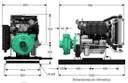 Motobomba Centrifuga 33Hp Diesel 2X1.5" Barnes Gd 1.5D 330-Ld