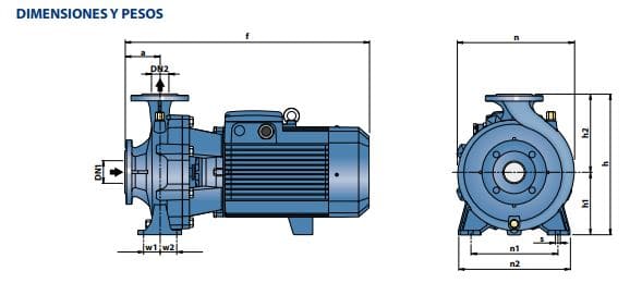 Motobomba Centrifuga 30Hp 280-480V 3F 3X2.5" Pedrollo F65/200Ar