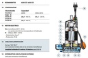 Motobomba Sumergible 0.75Hp 110V 1F 1.5" Pedrollo Dm8-N