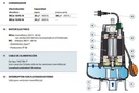 Motobomba Sumergible 1.5Hp 440V 3F 2" Pedrollo Mc15/45-N