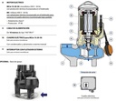 Motobomba Sumergible 4Hp 220V 3F 2.5" Pedrollo Mc40/50