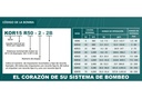 Bomba Lapicero 20Hp Sin Motor 6X3&quot; Altamira Kor6 R200-17