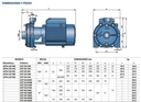 Motobomba Centrifuga 10Hp 220-440V 3F 2X1.5" Pedrollo 2Cp40/180A