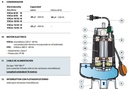 Motobomba Sumergible 1Hp 220V 1F 2" Pedrollo Vxcm10/45-N
