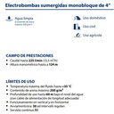 Motobomba Lapicero 0.5Hp 110V 1F 1.25" Pedrollo 4Blockm4/3