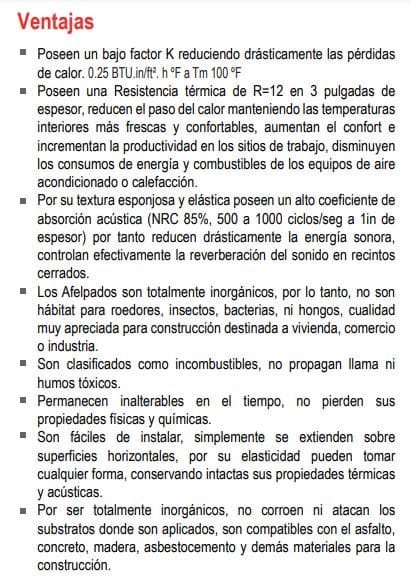 Afelpado Lana Mineral Calorcol 4" 5X0.91 Mts   43522004