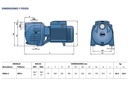 Motobomba Centrifuga Autocebante 2Hp 220-440V 3F 1X1" Pedrollo Skr2