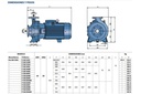 Motobomba Centrifuga 7.5Hp 220-440V 3F 2.5X2" Pedrollo F50/160B