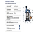 Motobomba Sumergible 1Hp 110V 1F 1.25" Pedrollo Topmulti4