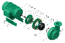 Motobomba Centrifuga 25Hp 220-440V 3F 6X6" Barnes Ge 6C 250-4