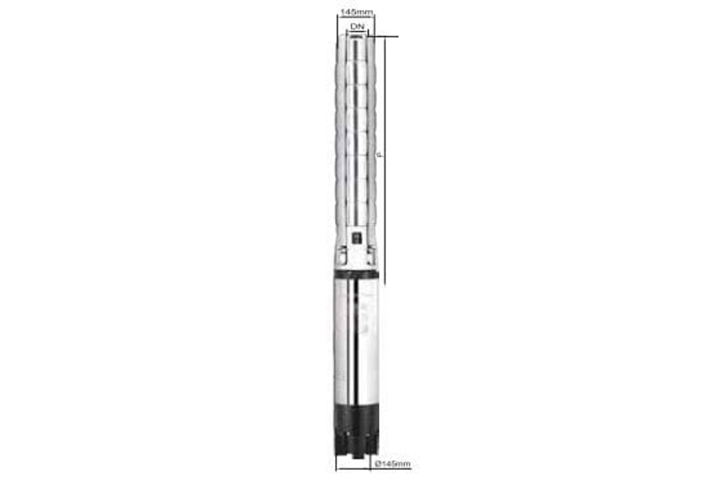 Bomba Lapicero 25Hp Sin Motor 3" Barnes 6Sp 132-19-250
