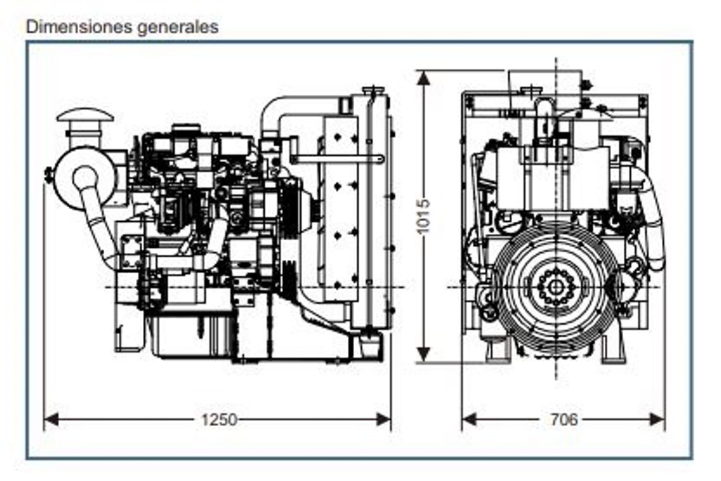 Motor Diesel Volante 101Hp 1800RPM Lovol Motor D 101 Lv-E