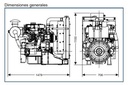 Motor Diesel Volante 145Hp 1800RPM Lovol Motor D 145 Lv-E