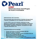 Motobomba Centrifuga 2Hp 220V 1F 1.5X1.25" Pearl Cspm20C16S