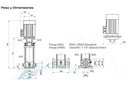 Motobomba Multietapas V 7.5Hp 220-440V 3F 1.25X1.25" Pearl Vpc5-22 75H36E