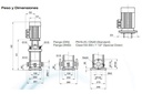 Motobomba Multietapas V 10Hp 220-440V 3F 1.5X1.5" Pearl Vpc10-12 100H36Ee