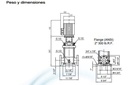 Motobomba Multietapas V 7.5Hp 220-440V 3F 1.5X1.5" Pearl Vpc10-9 75H36Ee