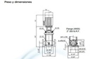 Motobomba Multietapas V 15Hp 220V  3F 2X2" Pearl Vpc15-8 150H36Ee
