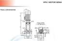 Motobomba Multietapas V 1.5Hp 220V 1F 1.25X1.25" Pearl Vpc1-13 15C16S
