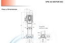 Motobomba Multietapas V 30Hp 220-440V 3F 3X3" Pearl VPC45-4-2 300H36Ee