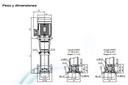 Motobomba Multietapas V 30Hp 220-440V 3F 3X3" Pearl VPC45-4-2 300H36Ee