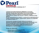 Motobomba Lapicero 0.7Hp 220V 1F 1.25" Pearl Minisub 4Msp07C16S