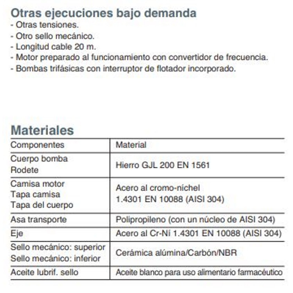 Motobomba Sumergible 2Hp 220V 3F 2" Calpeda Gqn501760