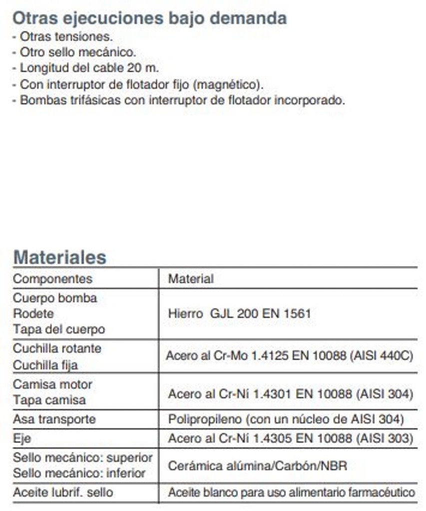 Motobomba Sumergible 2Hp 220V 1F 1.5" Calpeda Gqgm625