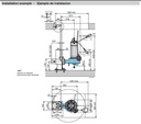 Motobomba Sumergible 2Hp 220V 1F 1.5" Calpeda Gqgm625