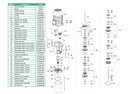 Motobomba Multietapas V 15Hp 220-440V 3F 3X3" Barnes Vse 32 4-150