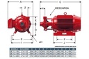 Motobomba Centrifuga 10Hp 220-440V 3F 2X1.5” Barnes Qe 1.5 100 Motor Listado Fire Pump