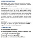 Equipo de Presión 1 Bomba Top Multi 1 0.75Hp 110V 1F con Regulador Electrónico de Presión Easypress Pedrollo Easypump
