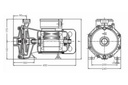 Motobomba Centrifuga 3Hp 220V 3F 1.5X1.25" Barnes He 1.25 30-2