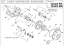Bomba Centrifuga 45Hp Eje Libre 6X5" IHM Eurolinea 12x25Sm