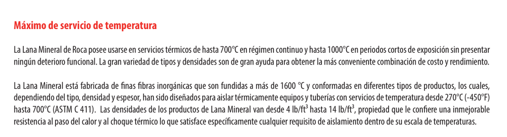 Lana Mineral En Bruto Calorcol 20K