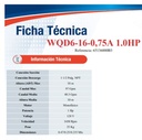 Motobomba Sumergible 1hp 110V 1F 1.5X1.5" Ihm Wqd6-16-0,75A