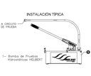 Bomba Manual 750Psi de Pruebas Hidrostáticas Helbert Hral103