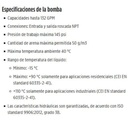 Motobomba Multietapas 2Hp 220V 1F 1.25X1” Franklin 30Fmh5p-61 E2 IE1