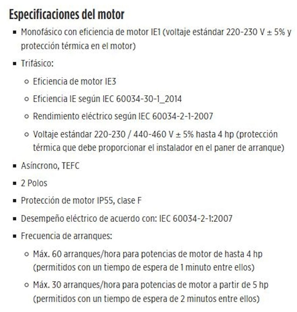 Motobomba Multietapas 2Hp 220V 1F 1.25X1” Franklin 30Fmh5p-61 E2 IE1