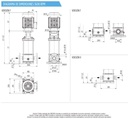 Motobomba Multietapas V 7.5Hp 230-460V 3F 2X2” Franklin 20Vr0300Nf2A-Wh6E3